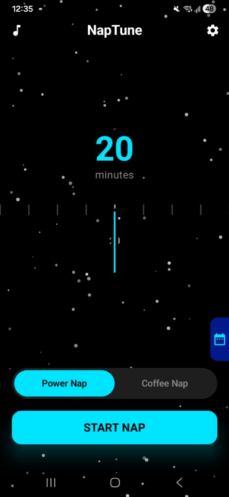 NapTune app screenshot